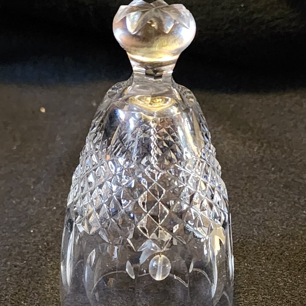 Vintage 4.25" Waterford Lead Crystal Colleen Pattern Decorative Bell